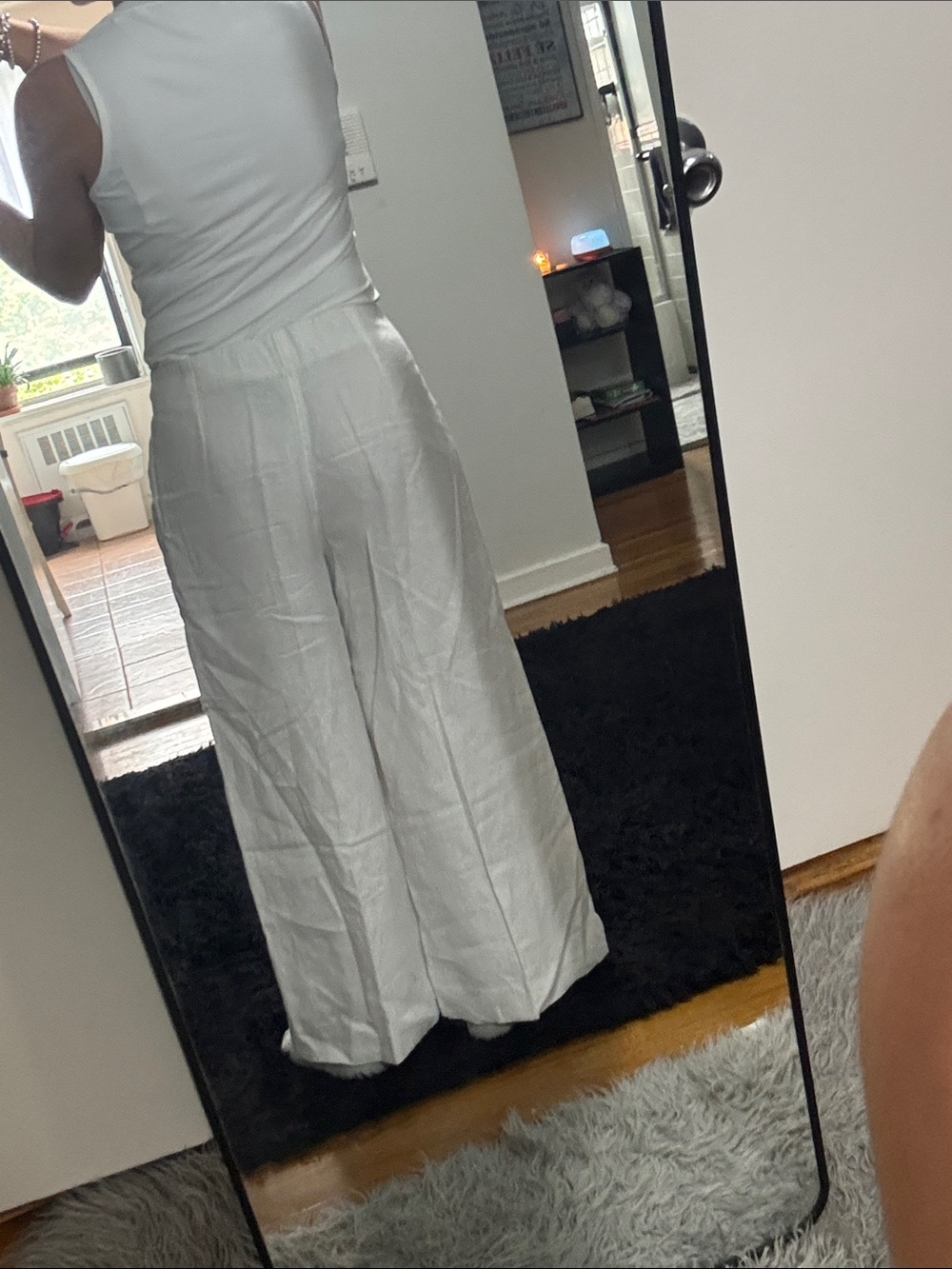 Abercrombie & fitch White Linen Wide-Leg Pants - Picture 6 of 6